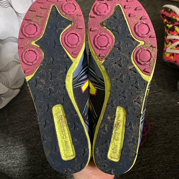 Size 7.5, New Balance, multicolor racing flats - Picture 3 of 3